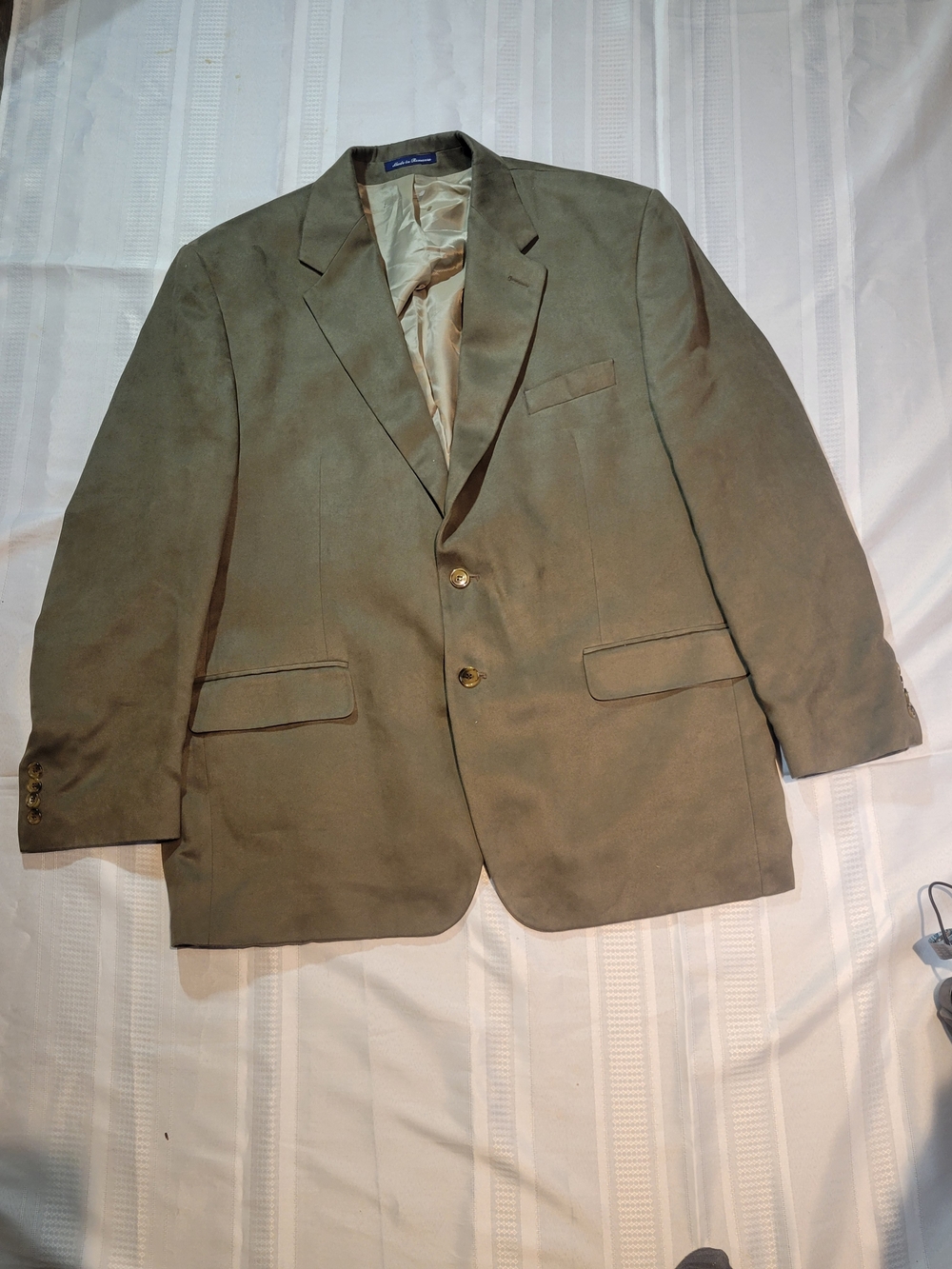 Classic Men's Olive Blazer - Unbranded